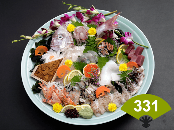 331 鯛活造り盛り（5～6人前）17,280円（税込）